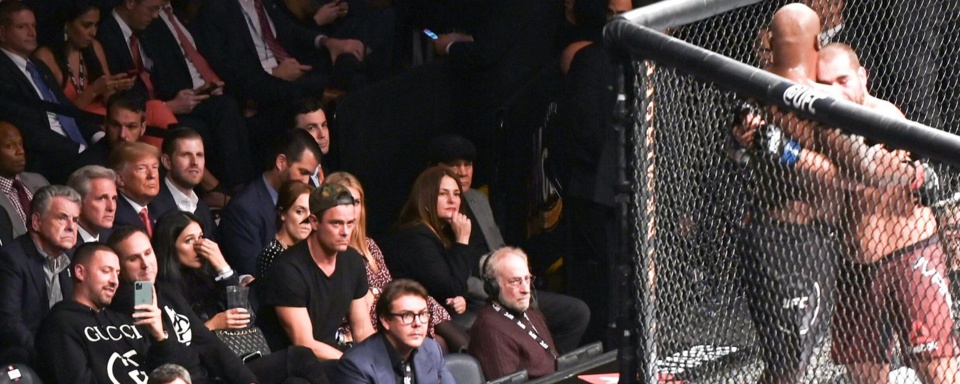 Le président américain s’est fait chahuter dans la mythique salle new-yorkaise où il assistait à un combat de MMA.