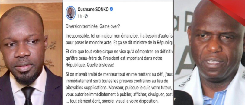 Divulgation de preuves sonores : Sonko donne feu-vert à Mansour Faye