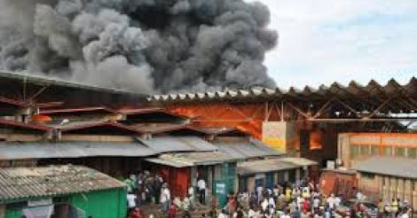 Urgent: Incendie au marché Petersen de Dakar