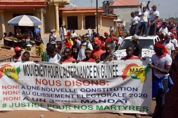 En Guinée, nouvelle grande manifestation contre le président Alpha Condé