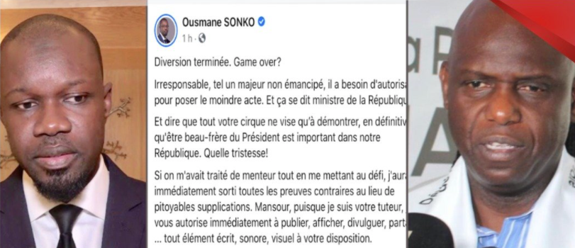 Divulgation de preuves sonores : Sonko donne feu-vert à Mansour Faye