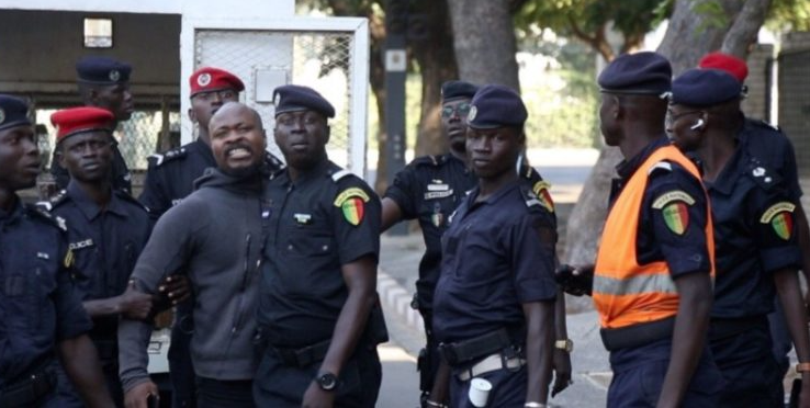 Guy Marius Sagna arrêté par la police.