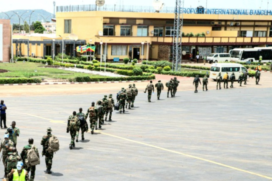 Maintien de la paix : Lt-colonel Clément H. Boucal débarque à Bangui avec ses hommes