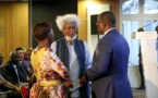 Photo : Le Président Macky Sall en compagnie de Wole Soyinka et du Secrétaire générale de l’Organisation internationale de la francophonie