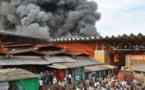 Urgent: Incendie au marché Petersen de Dakar