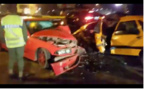 Accident à la Foire : Les images impressionnantes de la collision entre un taxi et un BMW (vidéo)