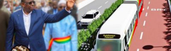 LE PRESIDENT MACK SALL AU LANCEMENT DU BRT"MON AMBITION EST DE BATIR UN SYSTEME DE TRANSPORT MODERNE ET PROPRE