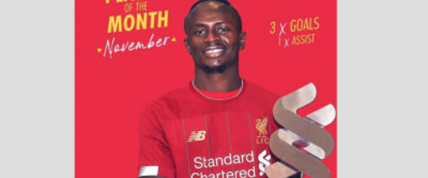 Liverpool : Sadio Mané est le meilleur joueur des Reds du mois (officiel)