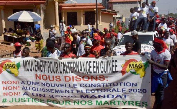 En Guinée, nouvelle grande manifestation contre le président Alpha Condé