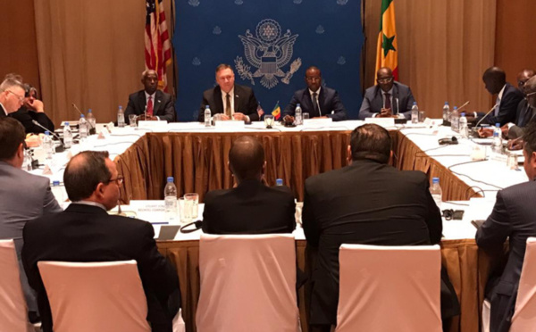 Visite du secrétaire d'État Américain Mike Pompeo au Sénégal : Signature d'accords de partenariat entre le secteur privé national sénégalais et américain.