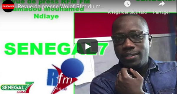 Revue de presse Wolof Rfm du mercredi 19 février 2020 avec Mamadou Mouhamed Ndiaye