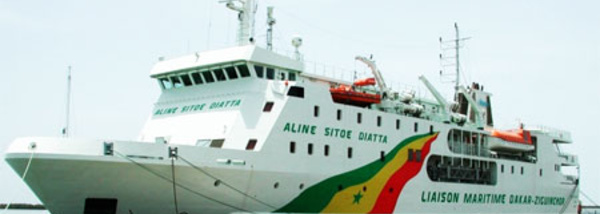 Un cas suspect identifié par le service medical du bateau Aline Sitoe Diatta:  Ziguinchor attend le résultat de l'Institut Pasteur pour ...