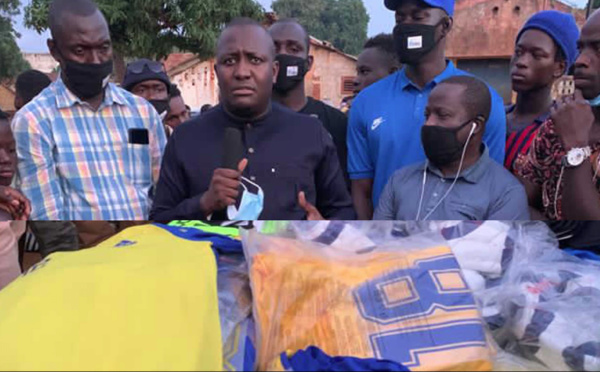 ZIGUINCHOR: DOUDOU KA GÂTE LE MOUVEMENT 'NAVÉTANE' EN OFFRANT DES JEUX DE MAILLOTS ET DES SUBVENTIONS AUX ASC